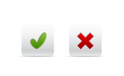 Check Marks for Web Interface vector