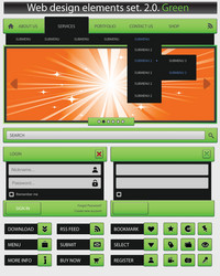 Creative web design elements set vector