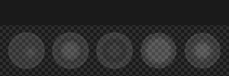 light transparent circles overlay shadow tint vector image