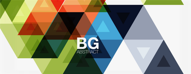 mosaic triangle pattern abstract background vector image
