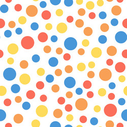 Seamless pattern with circles on white background vector
