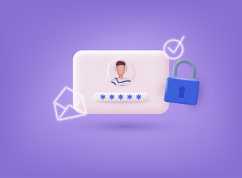 account login and password form on smartphone app vector image