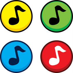 color game asset menu icon button vector image