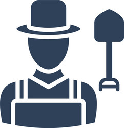 gardener icon which can easily modify or e vector image