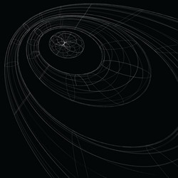 geometric dark technology and engineering backdrop vector image