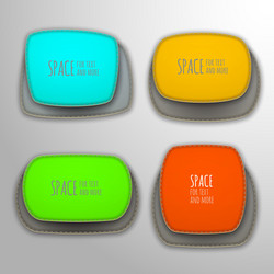 patch banners vector image