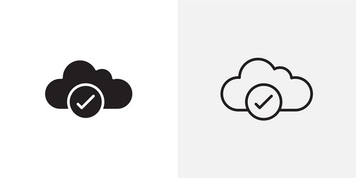 saved to drive icons pack for apps and ui ux vector image