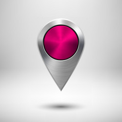 technology map pointer with magena metal texture vector image