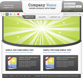 web design elements set vector image