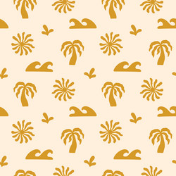 boho organic summer pattern abstract beach hand vector image