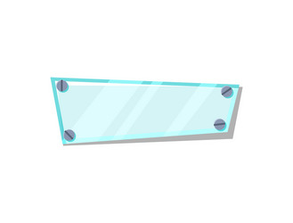 glassy button for game menu interface vector image