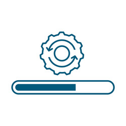 Loading process update system icon concept vector