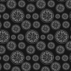 Seamless pattern with caesar pizza of different vector