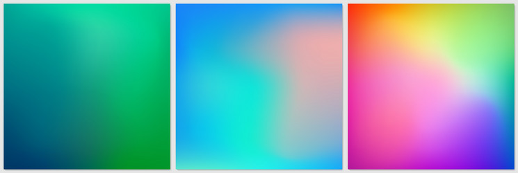 abstract colorful gradient mesh background set vector image