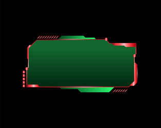 abstract frame technology future interface hud vector image