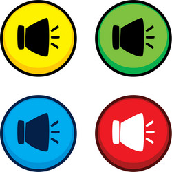 Color game asset menu icon button vector