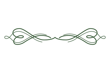 Green text divider page separators design line vector