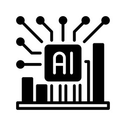 machine learning line icon linear style sign vector image