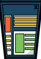 web page interface icon vector image