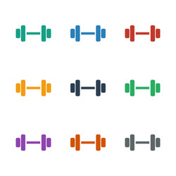 barbell icon white background vector