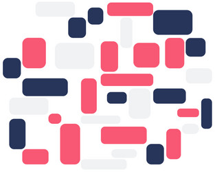 bright colored rectangles geometric pattern shape vector image