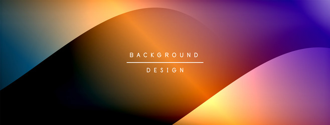bright rainbow style color gradient with curve vector image