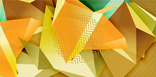 triangular low poly background design vector image