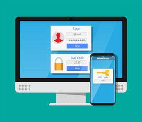 Two-Factor Authentication vector image