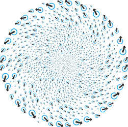 logout spiral exploding globula vector image
