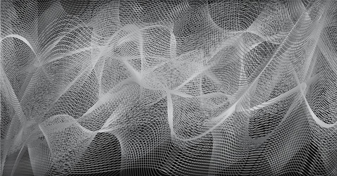 abstract linear black and white background vector image