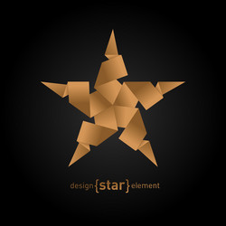 Paper Origami Star Royalty Free Vector Image - VectorStock