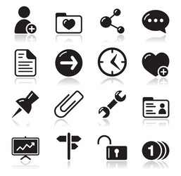 Website Icon Set - Navigation & Tools vector image