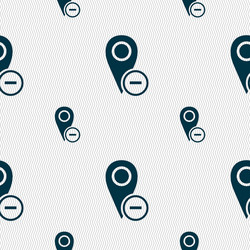 Map pointer icon sign seamless pattern vector