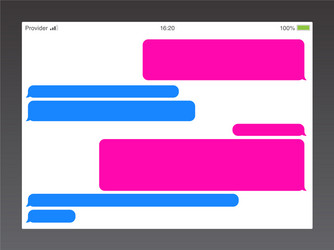 messenger short message service bubbles text chat vector image