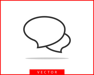 talk bubble speech icon blank empty bubbles vector image