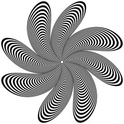 abstract geometric element rotating shape vector image