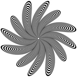 abstract geometric element rotating shape vector image
