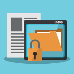 Internet security related icons image vector