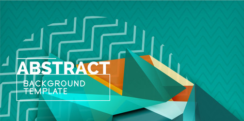 low poly design 3d triangular shape background vector image