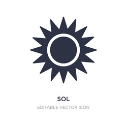sol icon on white background simple element from vector image