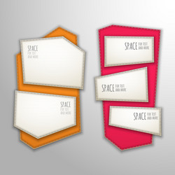 Patch banners vector