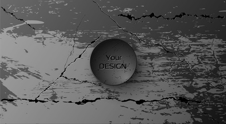 Textured background with cracks in dark colors vector
