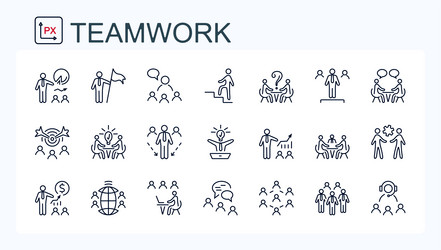 A set of web icons from fine line vector