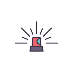 Flasher related icon vector