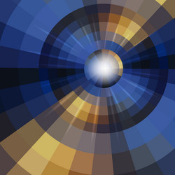 Abstract Mosaic Circle Pattern vector image