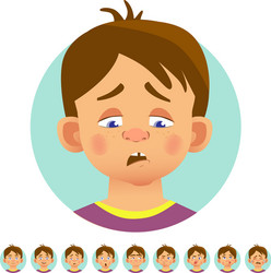 Different human emotions vector