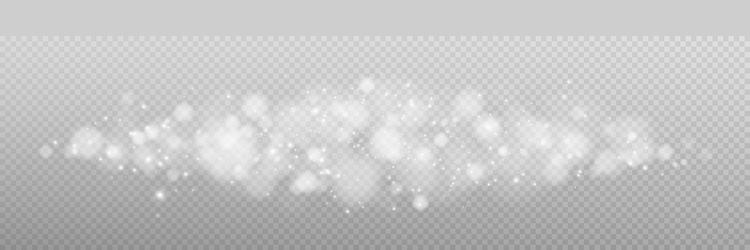 shining bokeh isolated on transparent background vector image