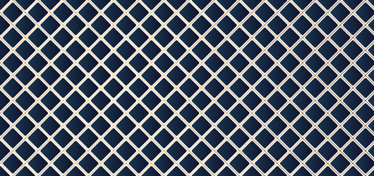 blue square geometric pattern with golden line vector image