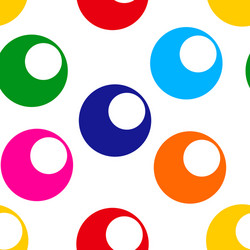 Seamless pattern with bright colorful circle vector