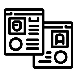 web designer creating website layout for online vector image